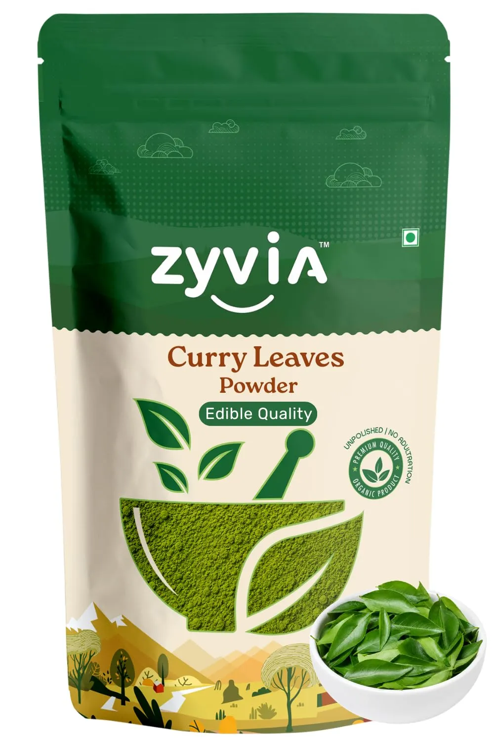 ZYVIA Curry Leaves Powder for Hair Growth, Eating 250gm